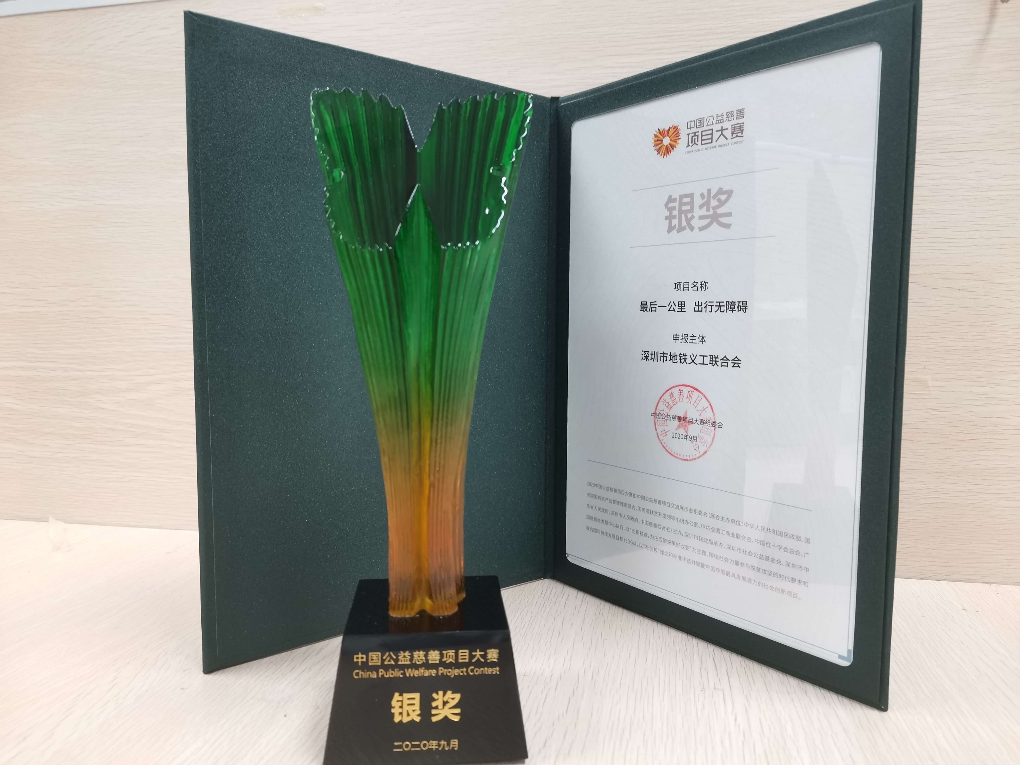“最后一公里 出行无障碍”公益项目荣获中国公益慈善项目大赛银奖
